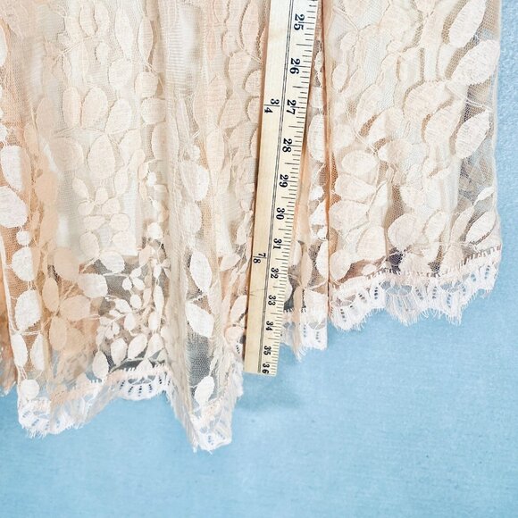 Free People Dress Womeens 6 Cream Lace A Line Romantic Feminine Fairycore - Picture 12 of 14
